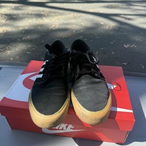 adidas Black Canvas Sneakers with Gum Outsole